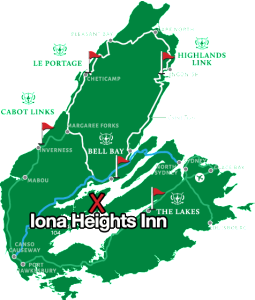 Cape Breton Island Golf Course Map